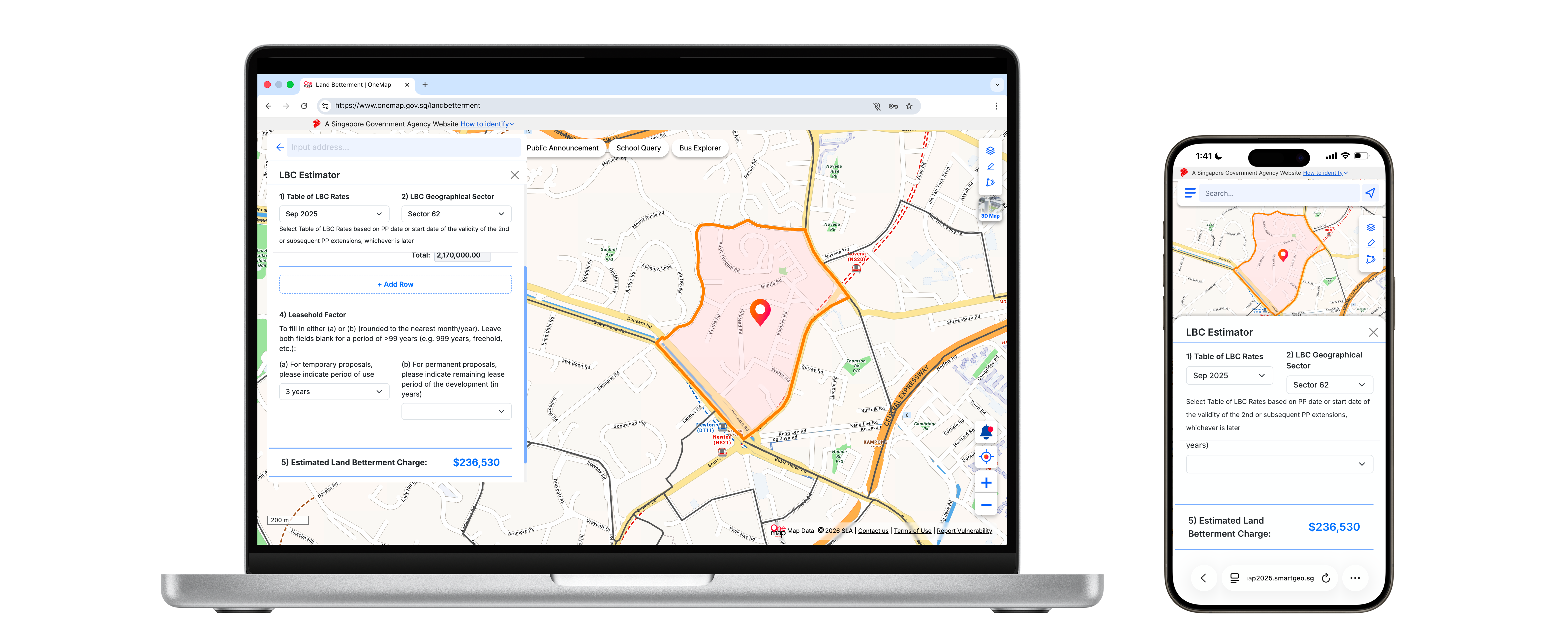 The new LBC Estimator enables users to independently estimate the LBC payable for development proposals upfront